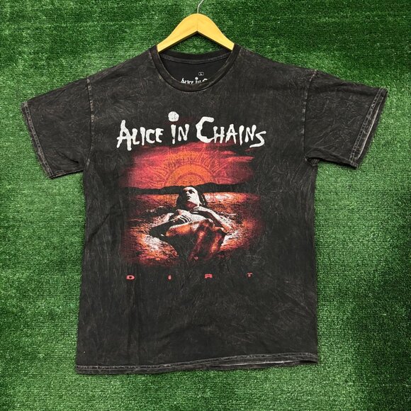 Alice In Chains Dirt Est 1987 Rock Back Mineral Wash T-Shirt Size Large - Picture 1 of 4